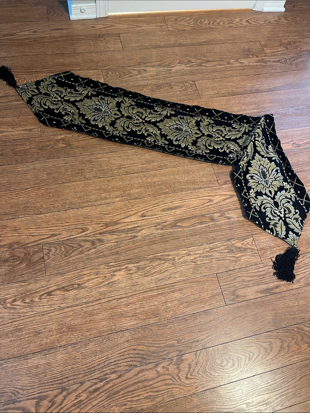 Black and Gold Table Runner